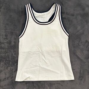 Tory Burch White and Black Tank Top